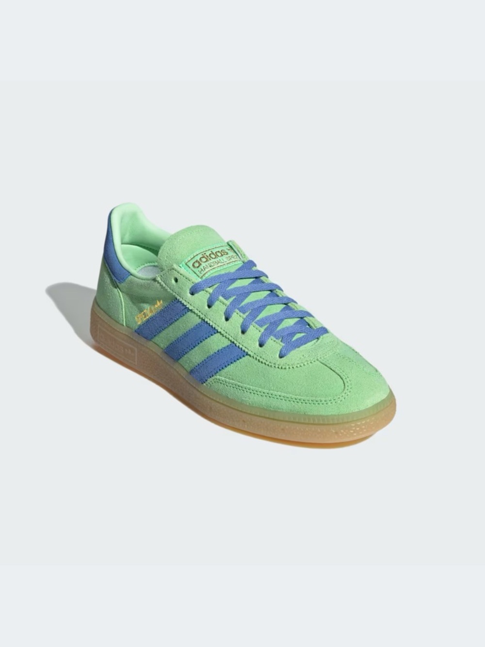 adidas Samba Suede Sneaker in Mint Green & Blue